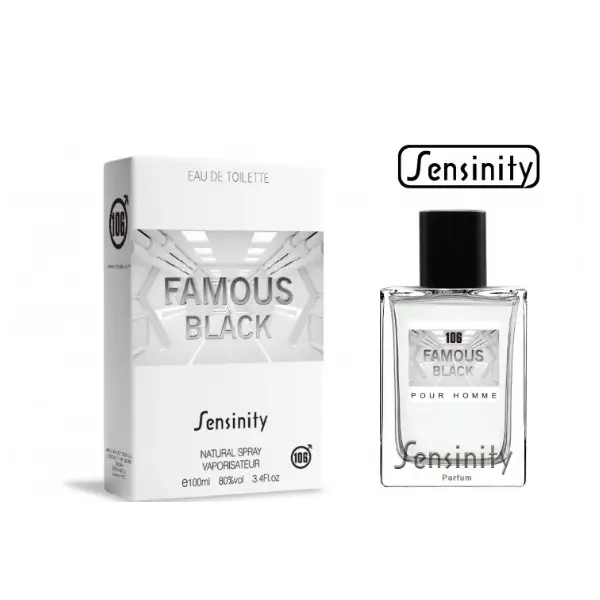 FAMOUS BLACK - Perfume xenérico - Dupe - Auga de colonia para homes de Sensinity Sensinity 4,50 €