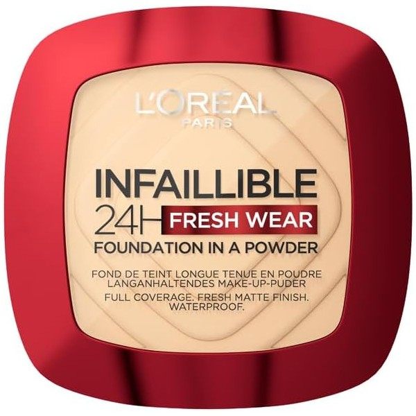 130 Beige Peau - Base de maquillatge en pols de llarga durada resistent a l'aigua Infallible Fresh Wear 24H de L'Oréal Paris
