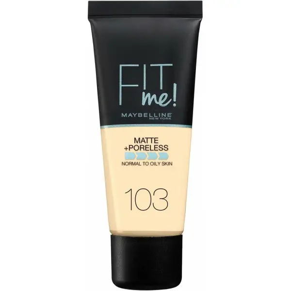 103 Pure Ivory - Base de maquillaxe FIT ME MATTE & PORELESS de Maybelline Maybelline 5,99 €