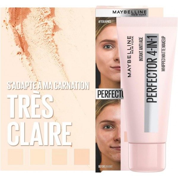 00 FAIR/LIGHT - Perfecteur de Teint Matifiant 4-en-1 Multi-Usages Instant Anti Age Perfector de Maybelline New-York Maybellin...