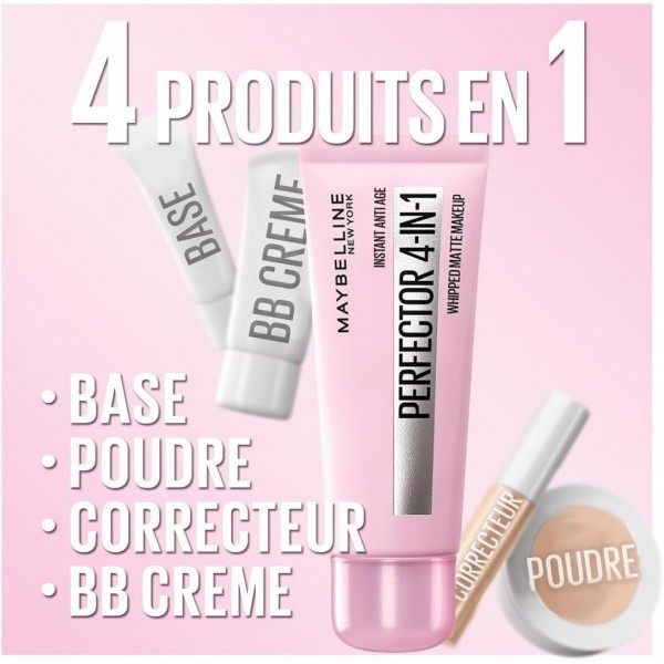01 LIGHT - Perfeccionador antiedat instantani multiusos 4 en 1 Perfeccionador de complexió matificant de Maybelline New York