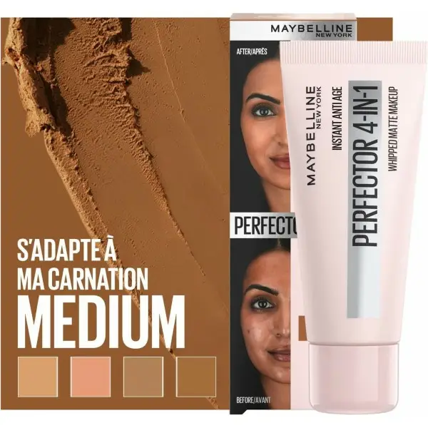 03 MEDIUM - Maybelline New York 4 in 1 Multi-Purpose Instant Anti-Aging Perfector Opacizzante Perfezionatore del Colorito