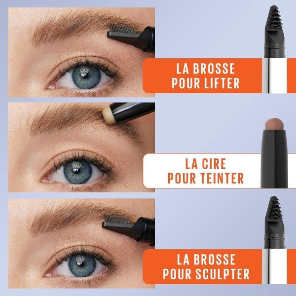02 Soft Brown (Lichtbruin) - Maybelline New York Tattoo Brow Lift Tweevoudig Wenkbrauwpotlood Maybelline...