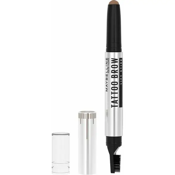 02 Soft Brown (Light Brown) - Maybelline New York Tattoo Brow Lift Dual-Ended Eyebrow Pencil Maybelline...