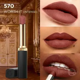570 Worth It Intense - Rouge à Lèvres Color Riche Nus Audacieux Tenue 16h À L'Acide Hyaluronique de L'Oréal Paris L'Oréal 5,00&nbsp;€