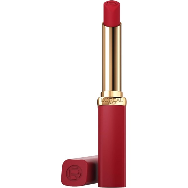 300 Rouge Confident - Color Riche Bolumen Intentsua Ezpainetakoa 16 orduko Iraupena Azido Hialuronikoarekin L'Oréal Paris-ena
