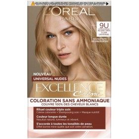 9U Very Light Blonde Universal - Ammonia-Free Permanent Hair Color Excellence Crème Universal Nudes by L'Oréal By...