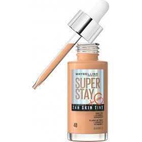 Tono 48 - Base de maquillaxe fluída Maybelline New York Superstay Skin Tint Glow & Skin Care con vitamina C Maybelline...