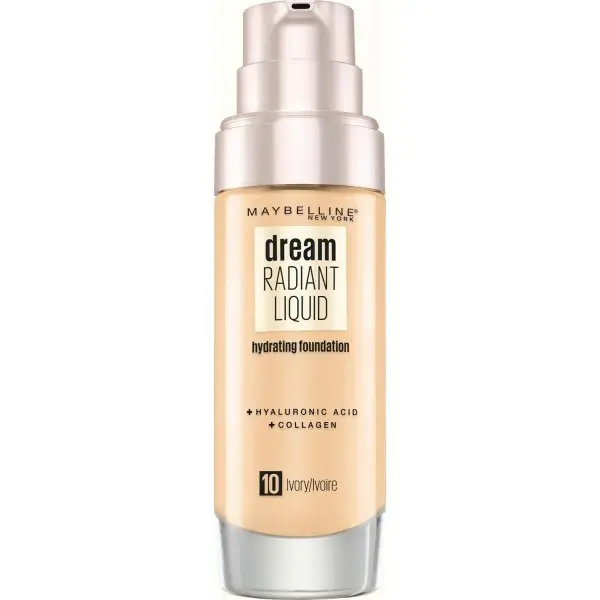 10 Marfil - Base de maquillaxe líquida Gemey Maybelline Dream Radiant Maybelline 7,99 €