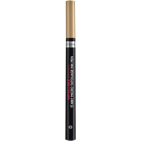 Lápiz de cejas de microprecisión con acabado natural 7.0 Rubio - Técnica de microblading Unbelievabrow de L'Oréal Paris
