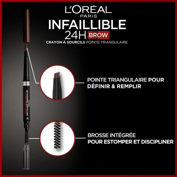 6.0 DARK BLONDE - Crayon à sourcils à pointe triangulaire INFAILLIBLE BROW de L'Oréal Paris L'Oréal 5,99&nbsp;€