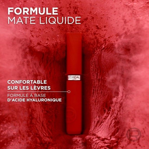 100 Fairytale Ending - Rouge à Lèvres Liquide Infaillible Matte Resistance À L'Acide Hyaluronique de L'Oréal Paris L'Oréal 6,...