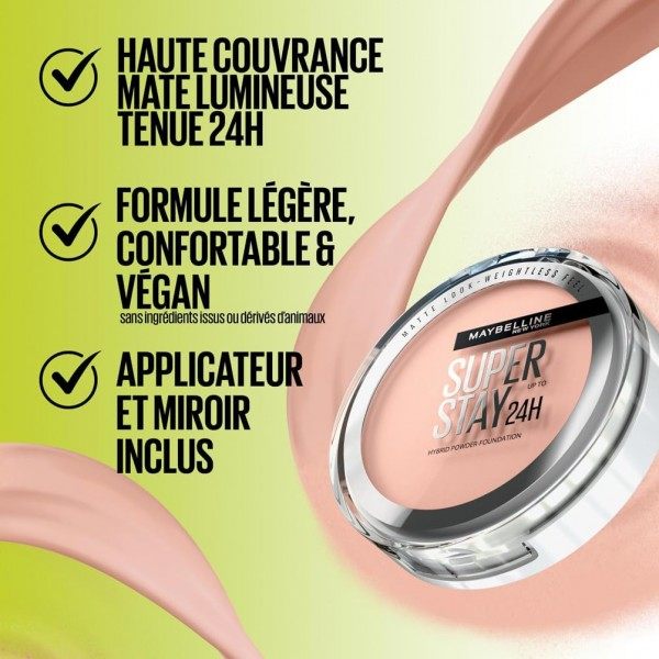 Tint 30 - Maybelline New York-eko Superstay 24H hauts-oinarri hibrido beganoa eta iragazgaitza Maybelline New York-etik