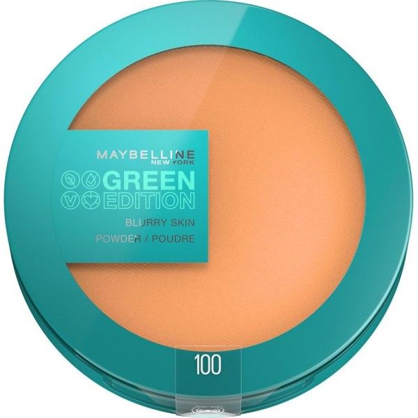 Tonalitat 100 - Pols de base matificant Maybelline New York Blurry Skin Green Edition Maybelline 6,99 €