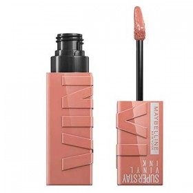 15 Peachy - Labial líquido con brillo SuperStay Vinyl Ink de Maybelline New York