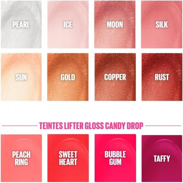 001 Pearl - Maybelline New York Lifter Lip Gloss idratante e lucidante arricchito con acido ialuronico Maybelline...