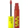 455 Harmonizer - Lápiz labial líquido mate SuperStay Matte Ink MOODMAKERS Aroma cítrico de Maybelline New York Maybelline 7...