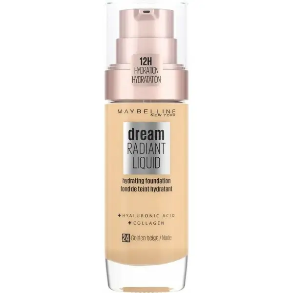 Base de maquillaje líquida Dream Radiant de Maybelline en tono Nude Gemey, 7,99 €