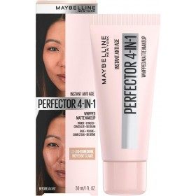 02 LIGHT MEDIUM - Perfeccionador matificante antienvejecimiento instantáneo multiusos 4 en 1 de Maybelline New York Maybell...
