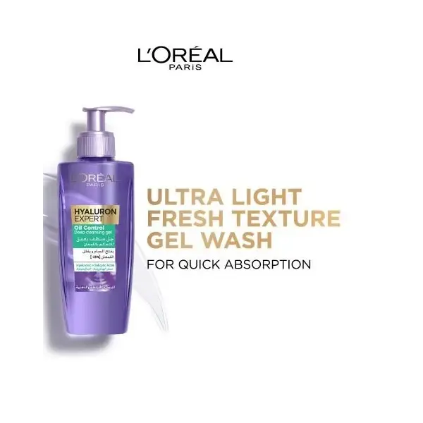 L'Oréal Paris Hyaluron Expert Deep Cleansing Sebum-Regulating Gel — €5.00