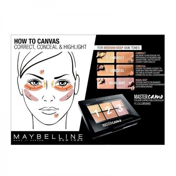 02 Medio - Master Camo Kit Teint Correttore Gemey Maybelline Gemey Maybelline 13,00 €