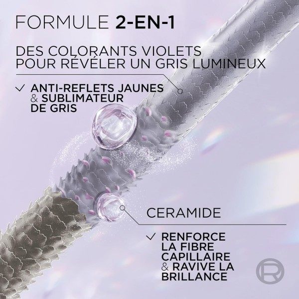 copy of Zilar Hotza - Grisa Hobetzeko Tratamenduak Ile Horia Kentzen Du eta Ile-Zuntza Indartzen Du L'Oréal Paris-en eskutik