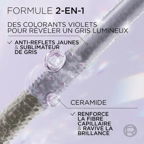 copy of Zilar Hotza - Grisa Hobetzeko Tratamenduak Ile Horia Kentzen Du eta Ile-Zuntza Indartzen Du L'Oréal Paris-en eskutik