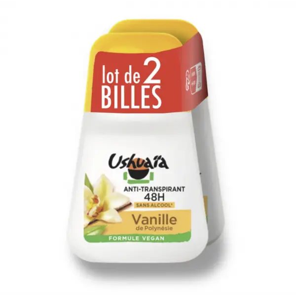 Vanille - (2 x 50 ml) Deo-Antitranspirant Roll-on 48 Std. alkoholfrei von USHUAIA USHUAIA 5,50 €