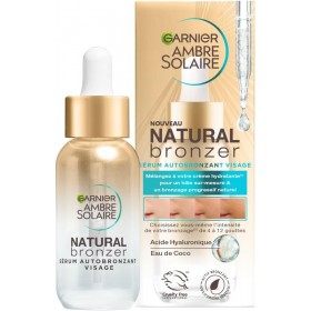 GARNIER Ambre Solaire Natural Bronzer Progressive Tan Facial Self-Tanning Serum with Coconut Water & Hyaluronic Acid 9...
