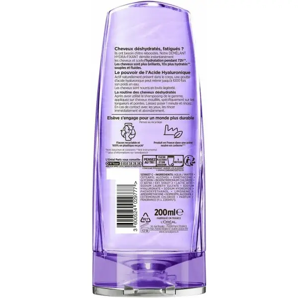 Hydra-Fix Leave-in Ontklittend en Herstellend Hyaluron Vochtherstellend voor Uitgedroogd en Vermoeid Haar met Hyaluronzuur