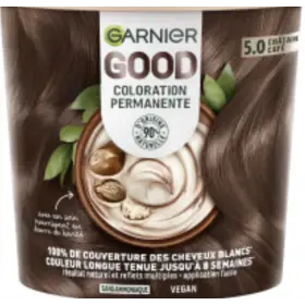 5.0 Lichtbruin Koffie - Navulset Permanente Kleuring Zonder Ammoniak GOOD van Garnier Garnier €5,50