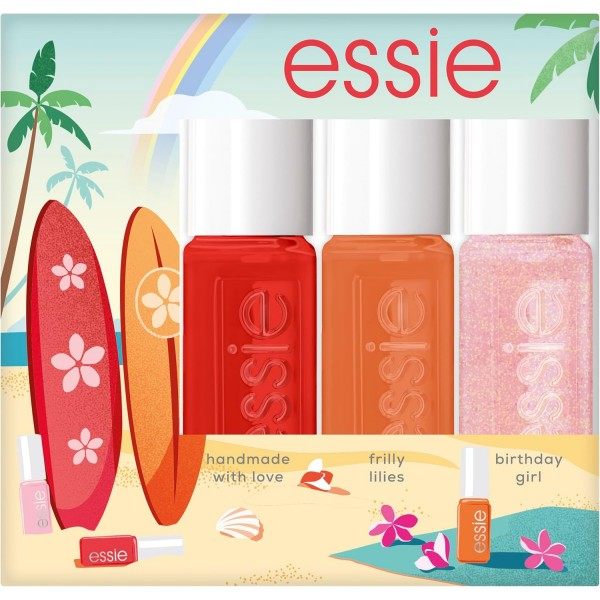 Surf Up Mini - Kit Trio 858 Handmade With Love, 824 Frilly Lilies, 514 Birthday Girl d'Essie ESSIE 6,99 €