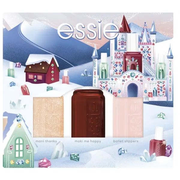 Winterfeesten - Trio Kit Bordeaux, Maki Me Happy, Mademoiselle van Essie ESSIE €6,99