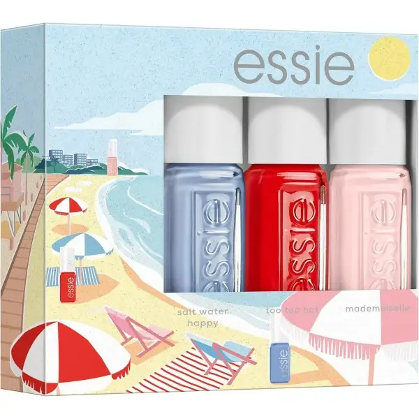 Summer - Trio Kit 13 Mademoiselle, 63 Too Too Hot, 374 Saltwater Happy by Essie ESSIE €6.99