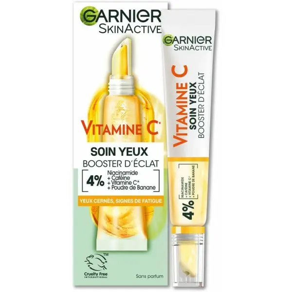 Soin Yeux Booster D'Éclat - Niacinamide, Caféine, Vitamine C, Poudre De Banane de GARNIER Skin Active Garnier 7,00&nbsp;€
