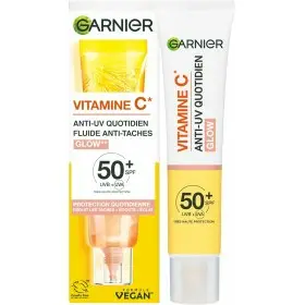 Flüssiges Anti-Flecken- & Anti-UV-Tagesfluid - Glow - LSF 50+ - Gesichtspflege mit angereichertem Vitamin C von Garnier