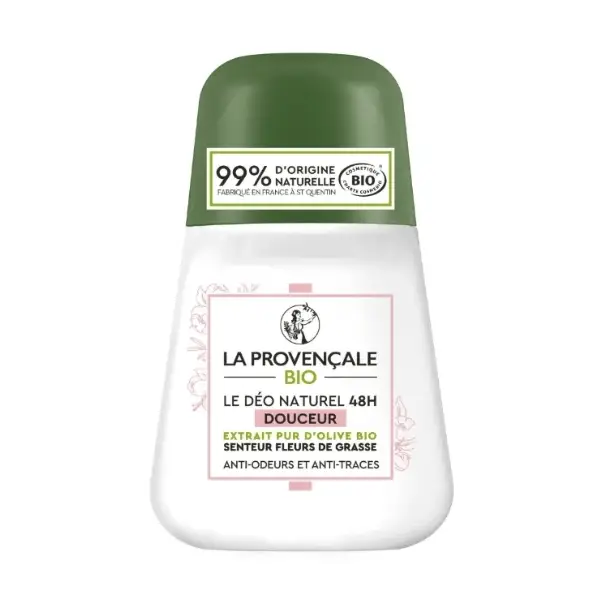 Déodorant 48H Roll-on Douceur – Duft Grasse-Blumen – Bio-Olivenöl AOP Provence von La Provençale La Provençale 4,00 €