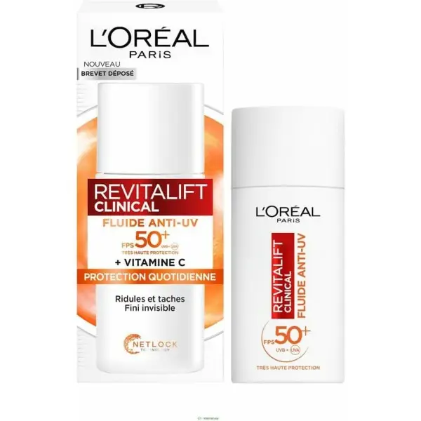 Anti-UV Fluid SPF50+ Vitamine C Revitalift Clinical van L'Oréal Paris L'Oréal €12,99