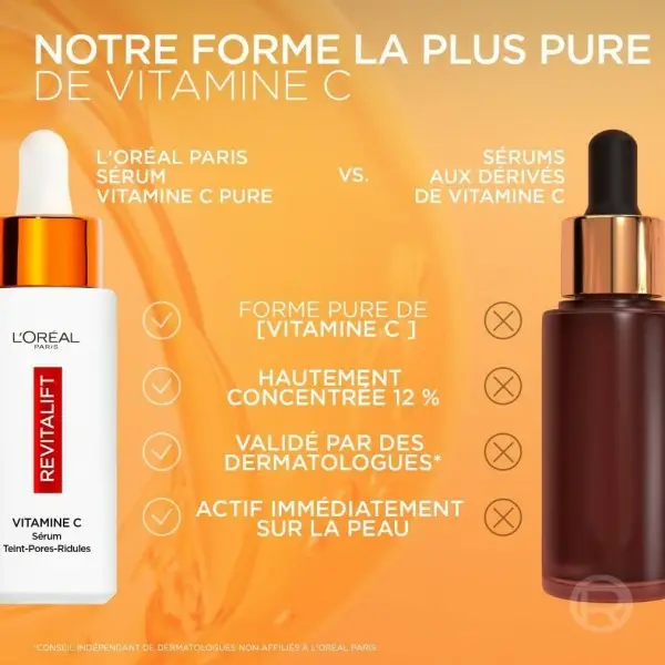 12% Pure Vitamin C Serum + Salicylic Acid + Vitamin E – Antioxidant & Anti‑Age Revitalift Clinical by L'Oréal Paris