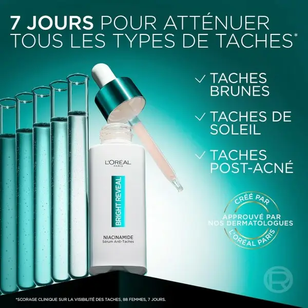 SIERO ANTI-MACCHIE - ARRICCHITO CON MÉLASYL E NIACINAMIDE - BRIGHT REVEAL di L’Oréal Paris L'Oréal 12,99 €