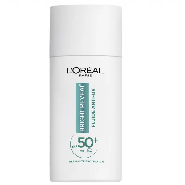 Fluide Anti-UV Anti-taches Bright Reveal Spf50 Niacinamide LHA Vitamine E de L'OREAL PARIS L'Oréal 12,99 €