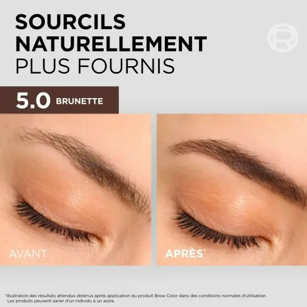 5.0 Brünett – Semi-permanente Augenbrauenfärbung – 5 Wochen – Bis zu 10 Anwendungen – Brow Color von L’Oréal Paris L'Oréal...