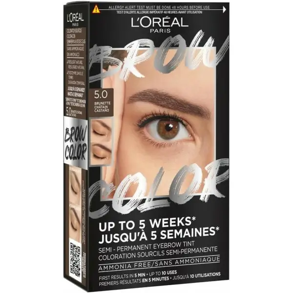 5.0 Brünett – Semi-permanente Augenbrauenfärbung – 5 Wochen – Bis zu 10 Anwendungen – Brow Color von L’Oréal Paris L'Oréal...