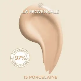 15 Porselein - De Lichtgevende Verzorgende Foundation 97% ingrediënten van natuurlijke oorsprong van La Provençale La