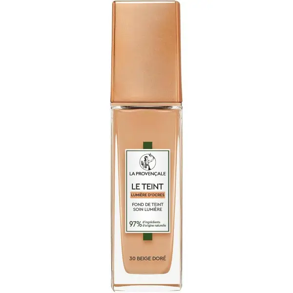 30 BEIGE DORÉ - De Lichtgevende Verzorgende Foundation 97% ingrediënten van natuurlijke oorsprong van La Provençale La