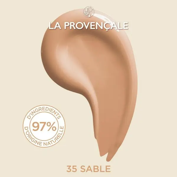35 Sable - De Lichtgevende Verzorgende Foundation 97% ingrediënten van natuurlijke oorsprong van La Provençale La Provençale