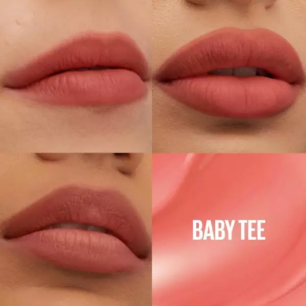 25 Baby Tee - Blush Lèvres Mat Teddy Tint Tenue 12h de Maybelline New York Maybelline 7,00&nbsp;€