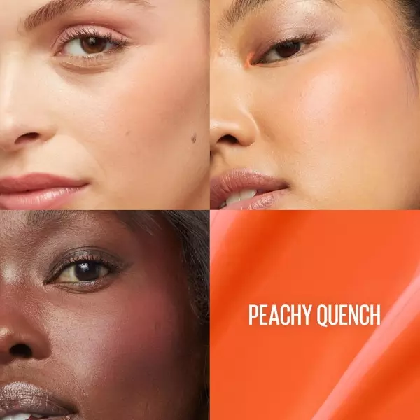 34 Peachy Quench - Blush Liquide 3-en1 Fini Mat Glowy Sunkisser Hazy Matte de Maybelline New York Maybelline 7,00&nbsp;€