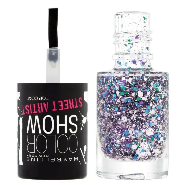 02 Branco Splatter TOP COAT - unha polaco Colorshow 60 Segundos de Gemey-Maybelline Gemey Maybelline 4,99 €
