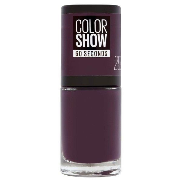 25 Plum it Up - Nail Polish Colorshow 60 Seconds of Gemey-Maybelline Gemey Maybelline 4,99 €